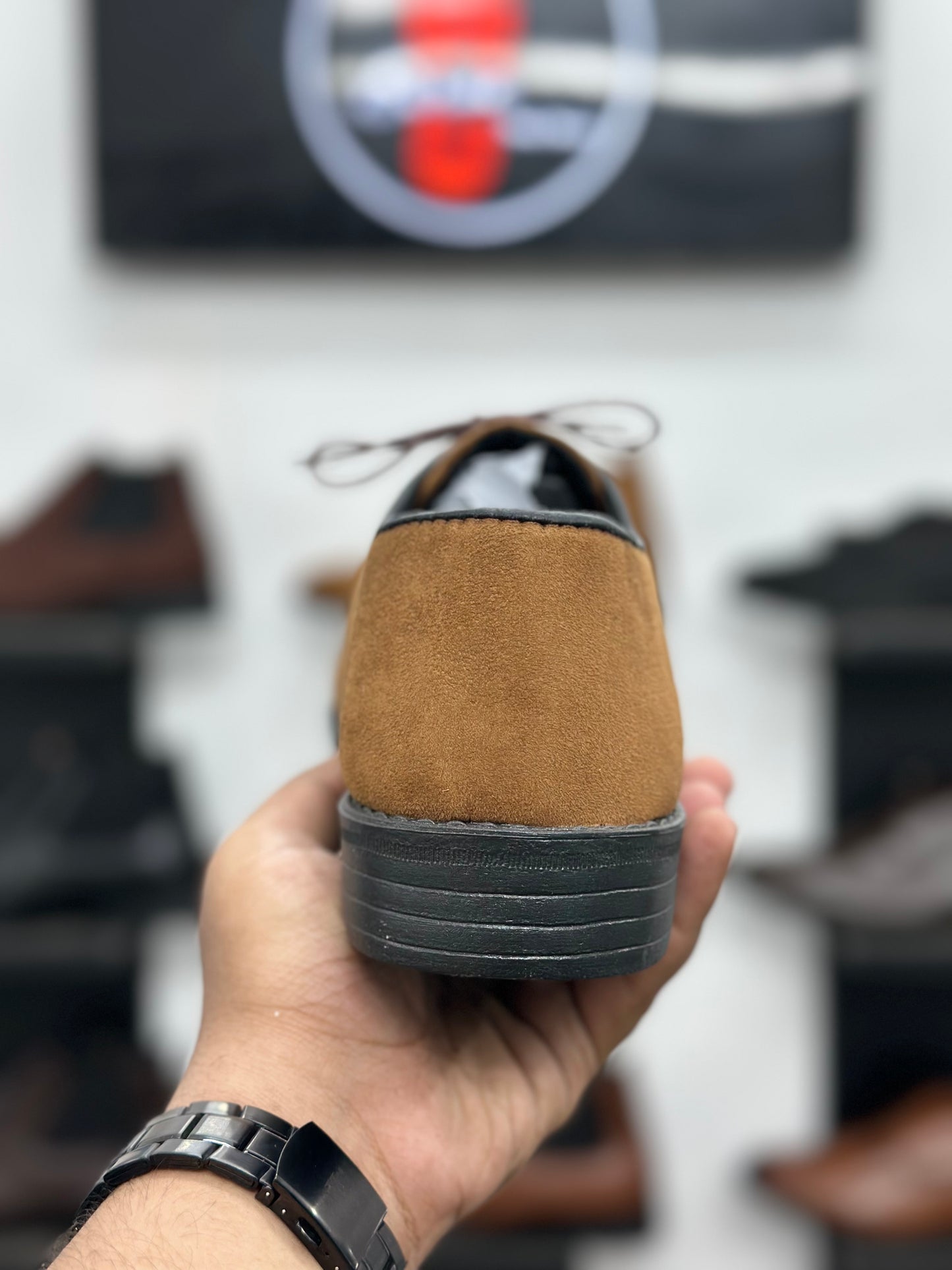 Esrakz-Classic Mustard Suede Derby Shoes