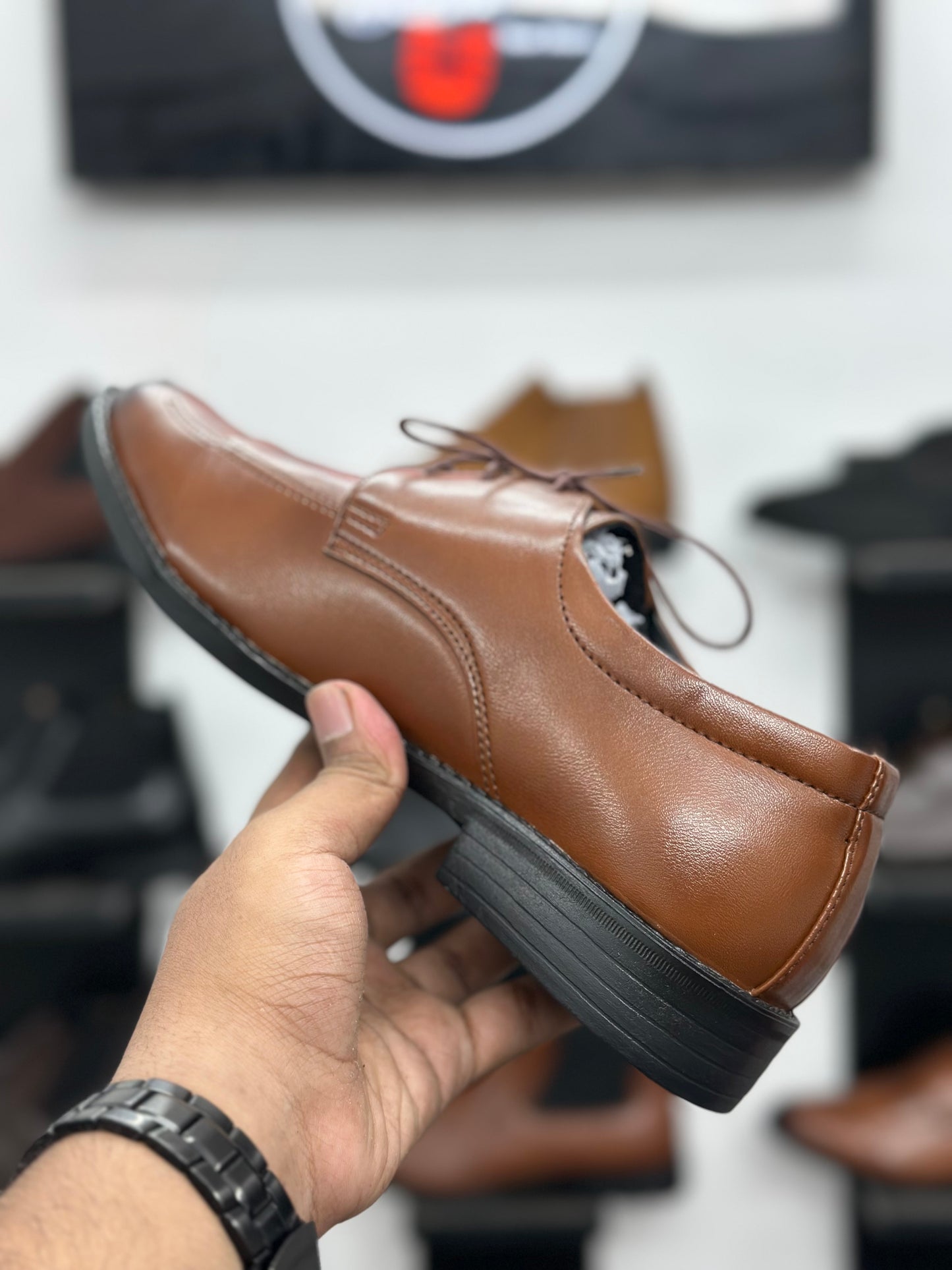 Esrakz-Premium Mustard Oxford Dress Shoes – Sleek Cap Toe Formal Leather