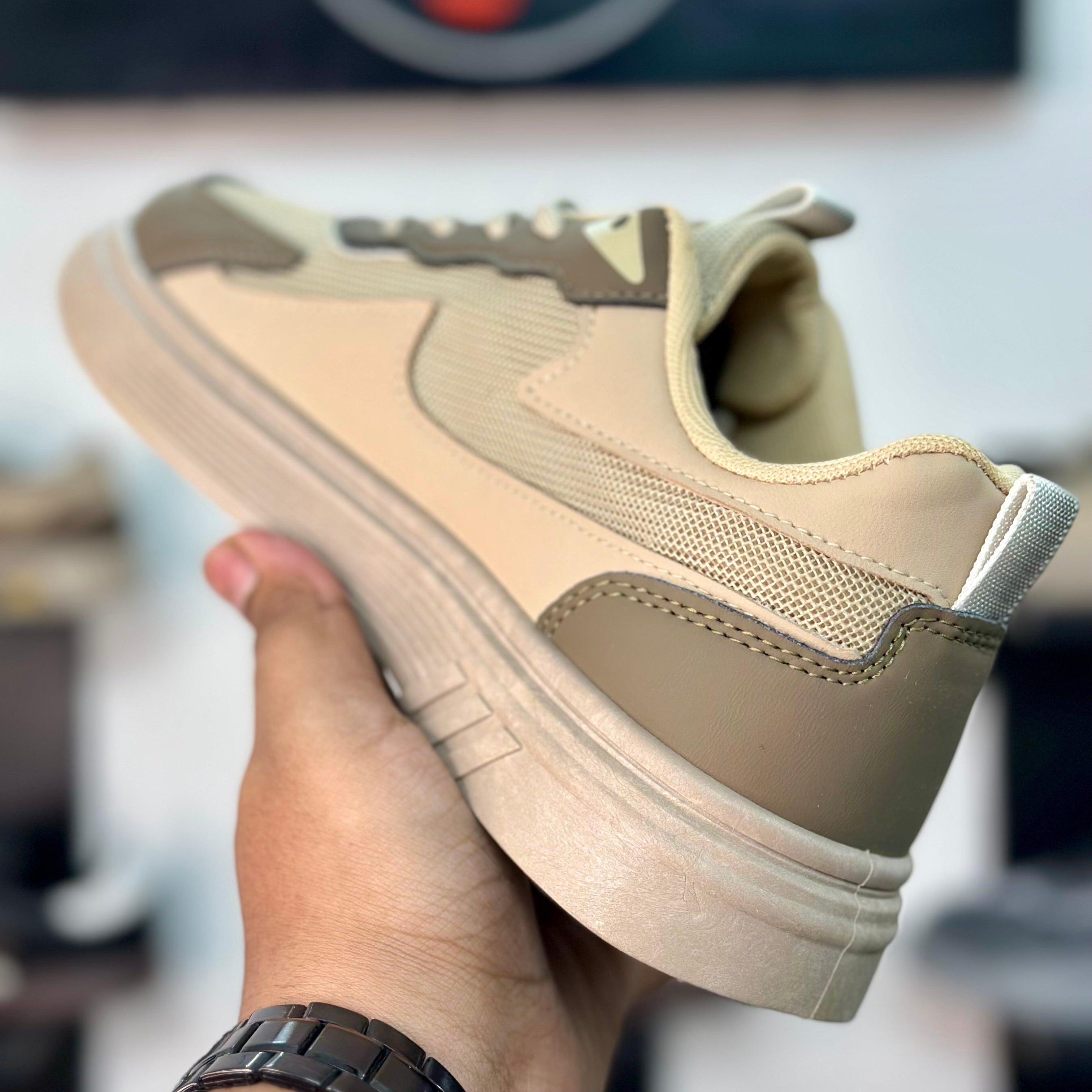 Fashion Low-Top Sneakers Arrow – Beige