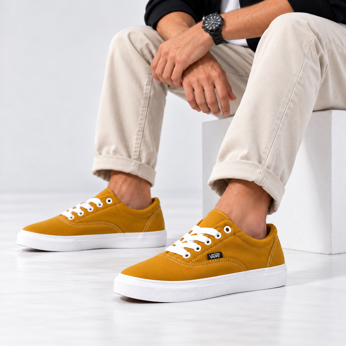 Esrakz Men’s Converse-Mustard