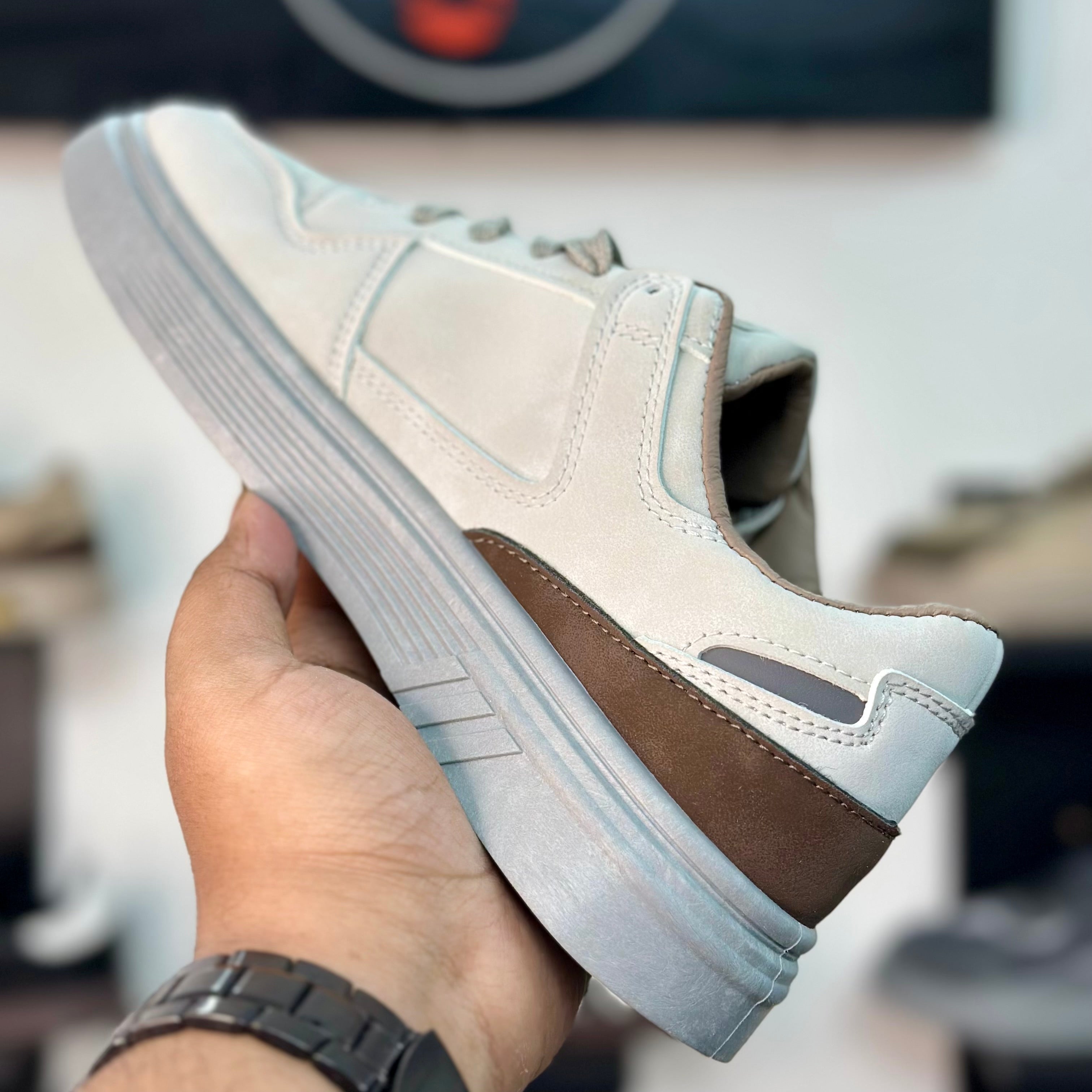 Fashion Low-Top Sneakers 3 Stripes – Grey
