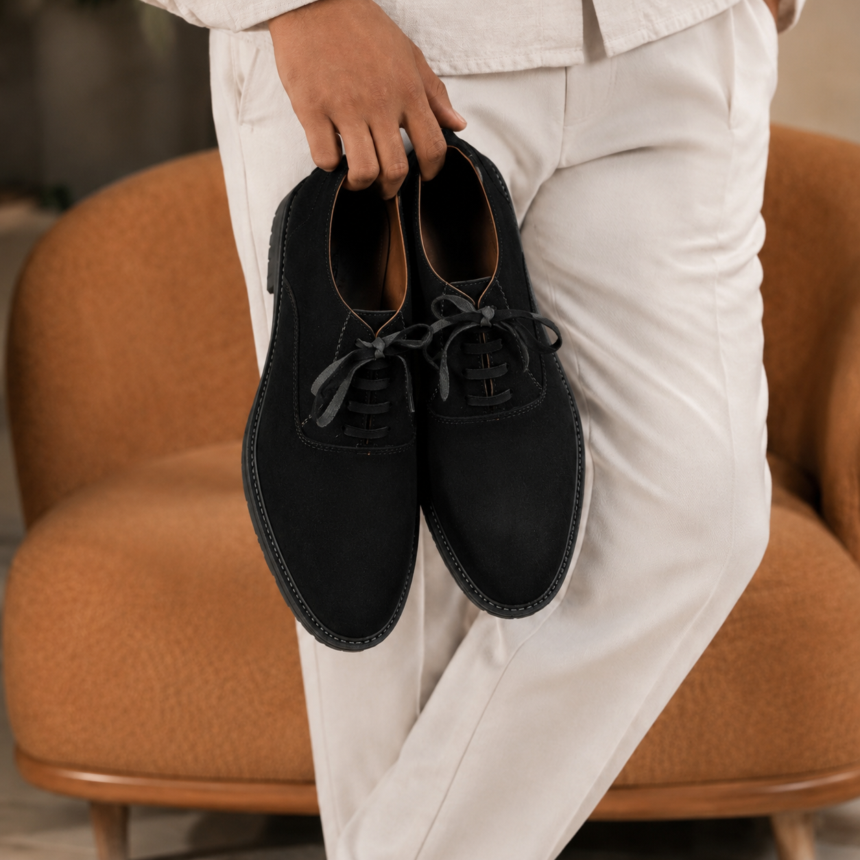 ESRAKZ Milano Oxford Shoes – Black