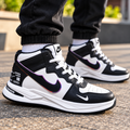 Esrakz Urban High-Top Sneakers Classic Black & White