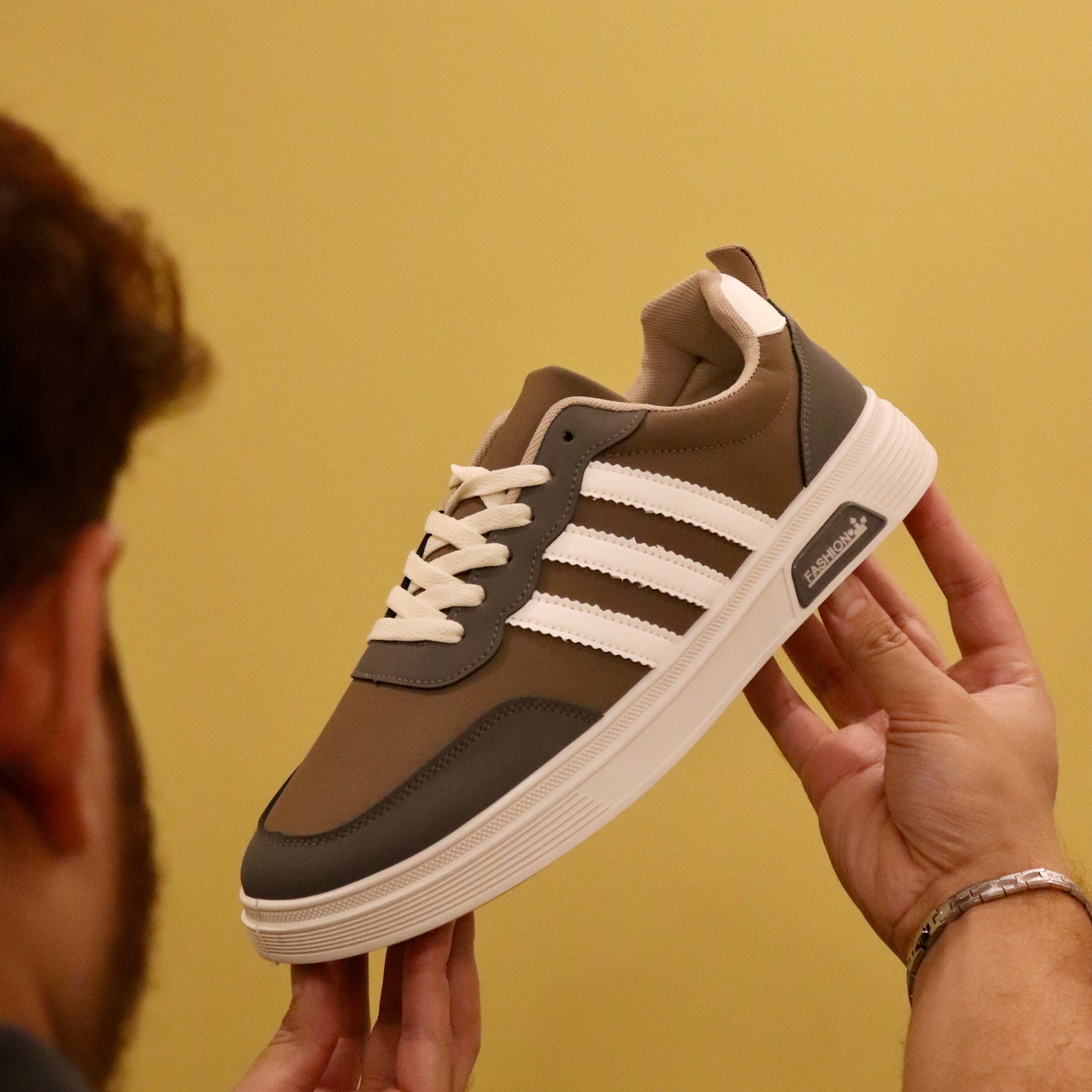 Esrakz | Beige-Grey Urban Sneaker