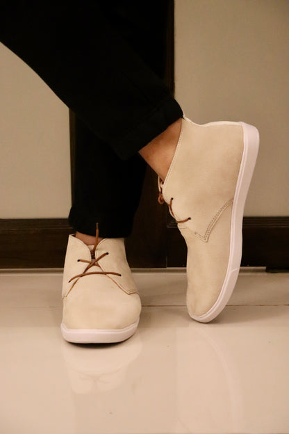 Esrakz-Premium Lace Ups Off White