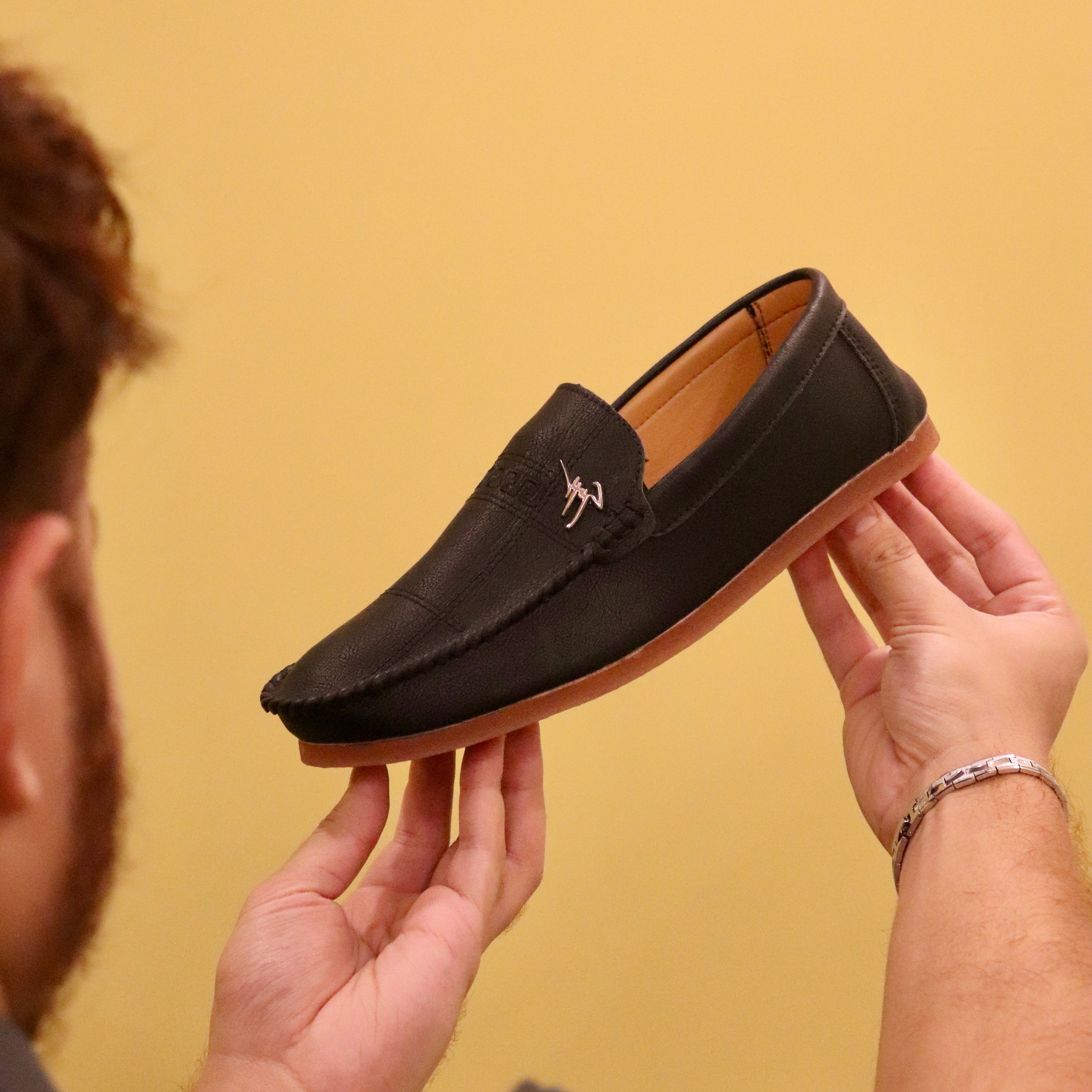 Esrakz Signature Jelly-Sole Loafer-Black
