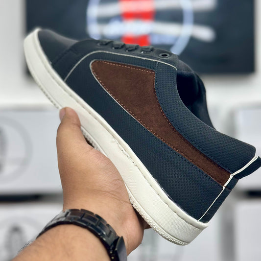 Men's Black & Brown Casual Sneaker