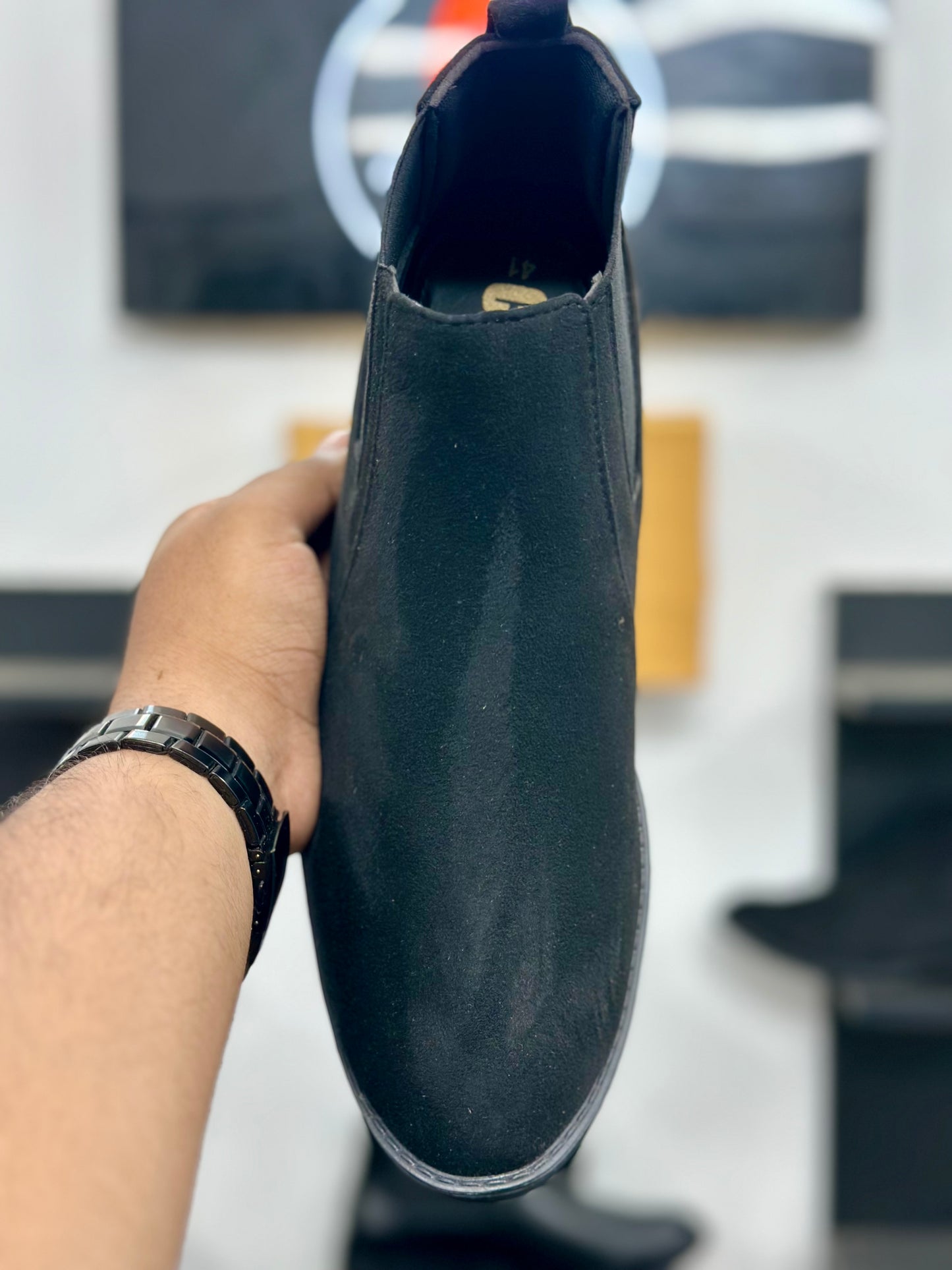 Esrakz Signature Chelsea Boot – Black Suede