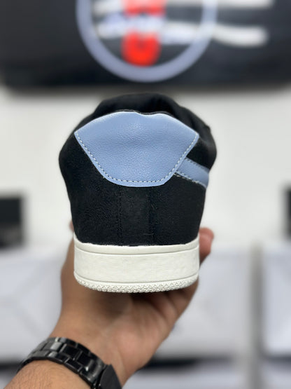 Black Suede Street Sneakers – Premium Comfort Edition