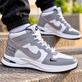 Esrakz Urban High-Top Sneakers – Grey & White