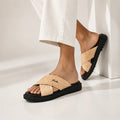 Esrakz Premium Dual Strap Sandals:Clarks 03