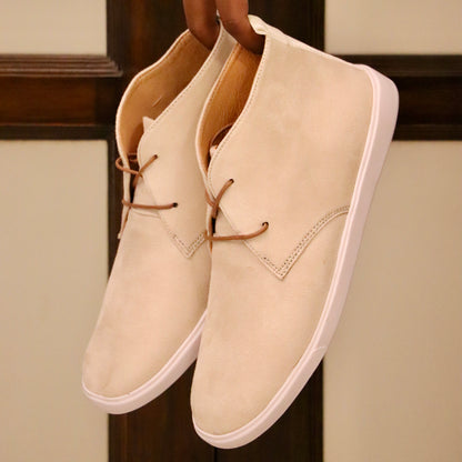 Esrakz-Premium Lace Ups Off White