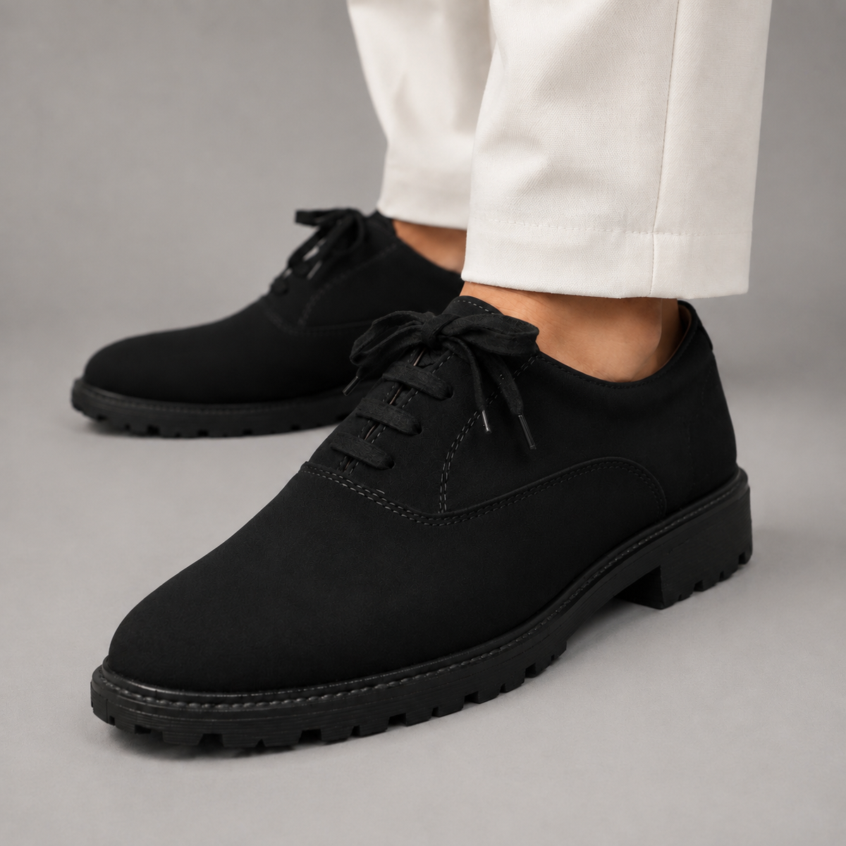 ESRAKZ Milano Oxford Shoes – Black