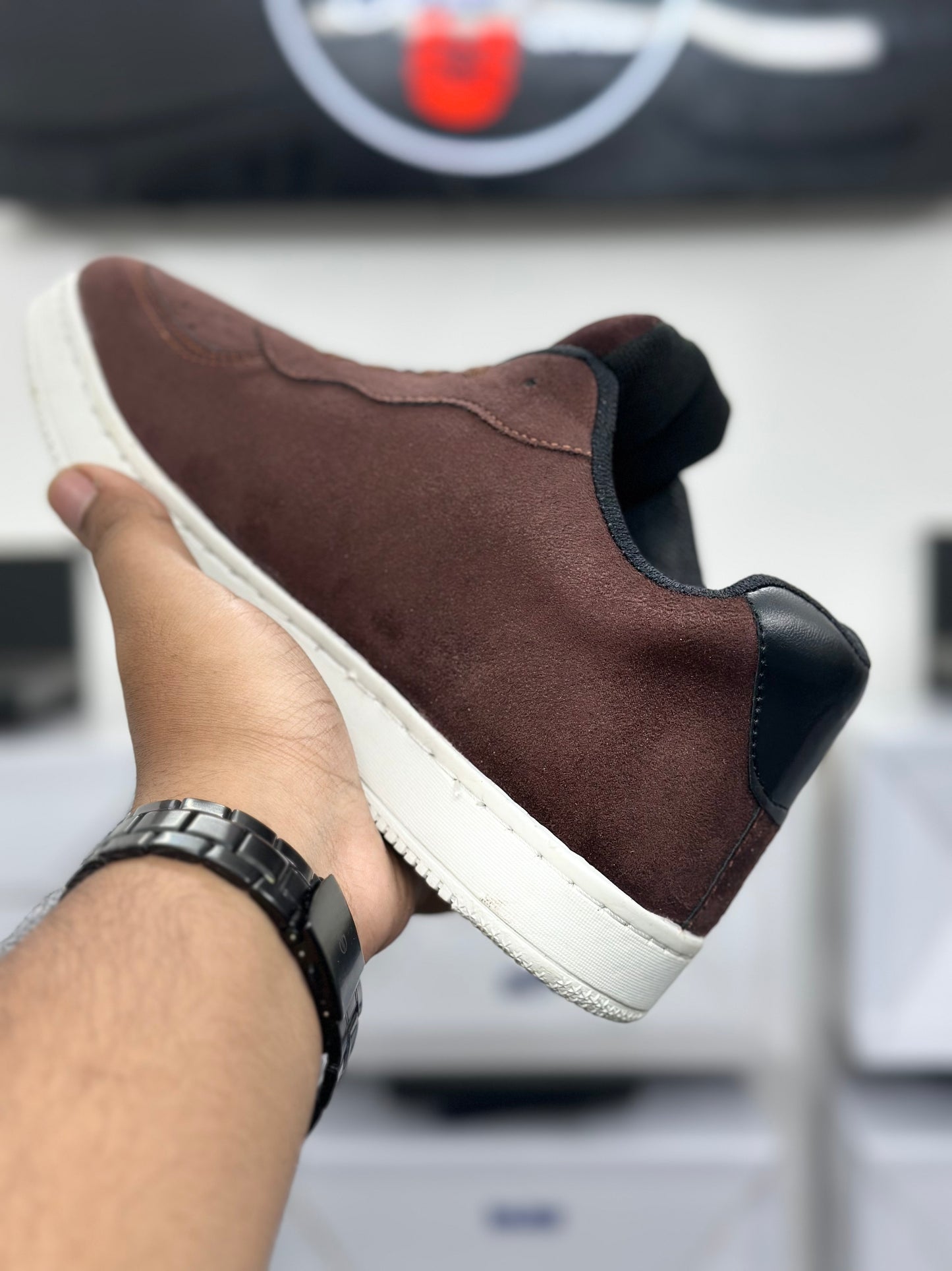 Brown Suede Street Sneakers – Premium Comfort Edition
