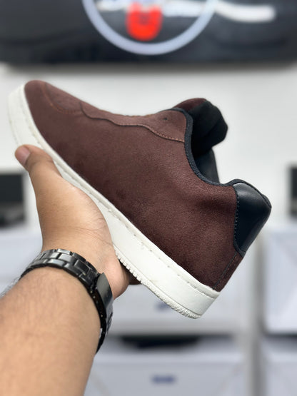 Brown Suede Street Sneakers – Premium Comfort Edition