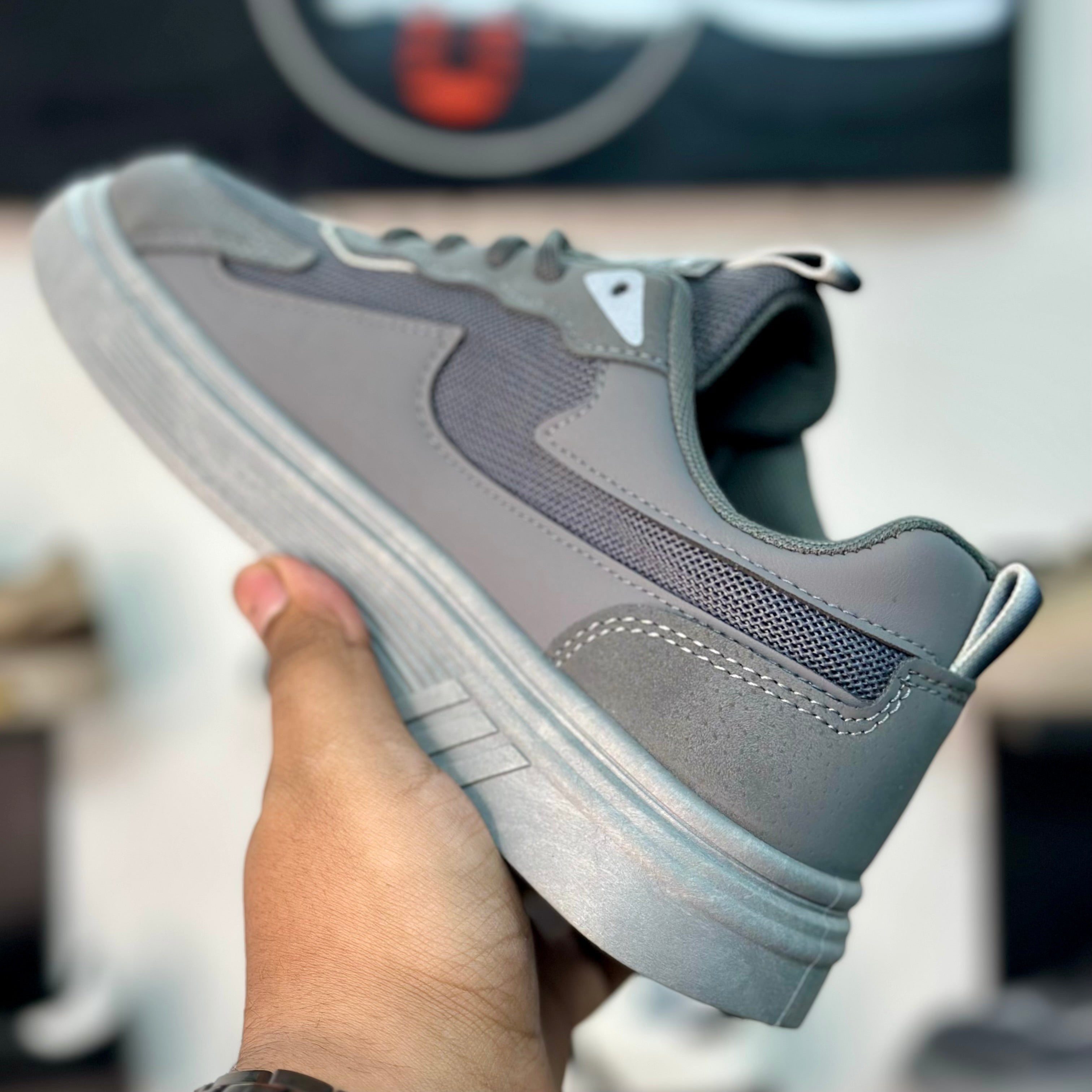 Fashion Low-Top Sneakers Arrow – Grey