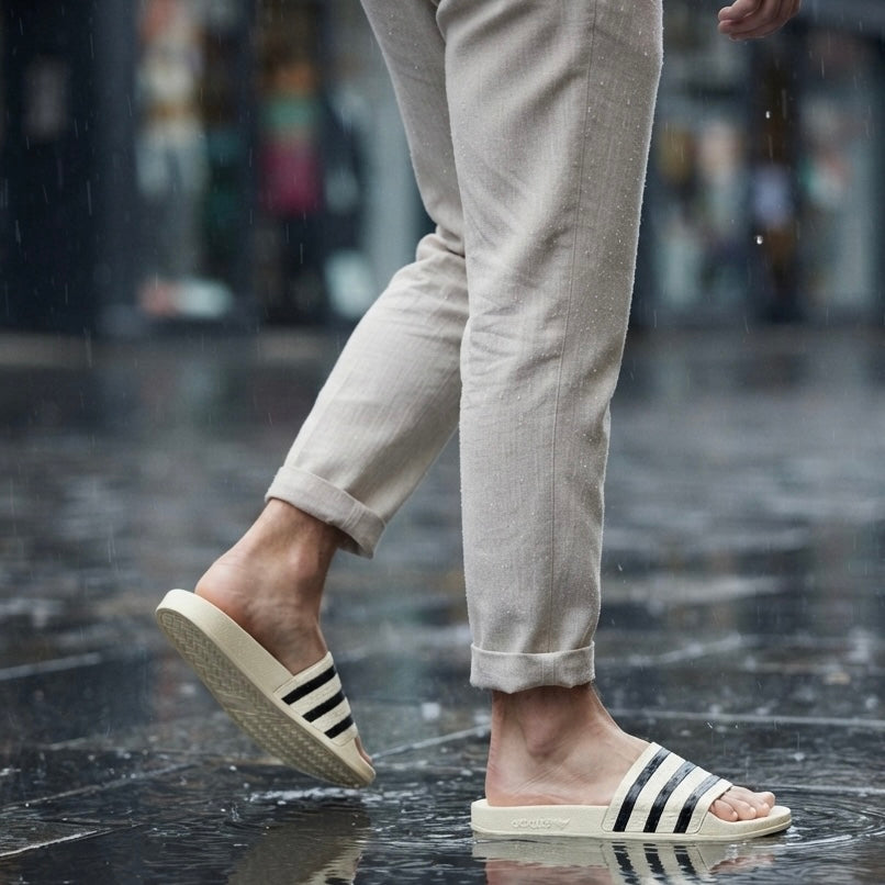 Men's Adilette Comfort Slides Off White