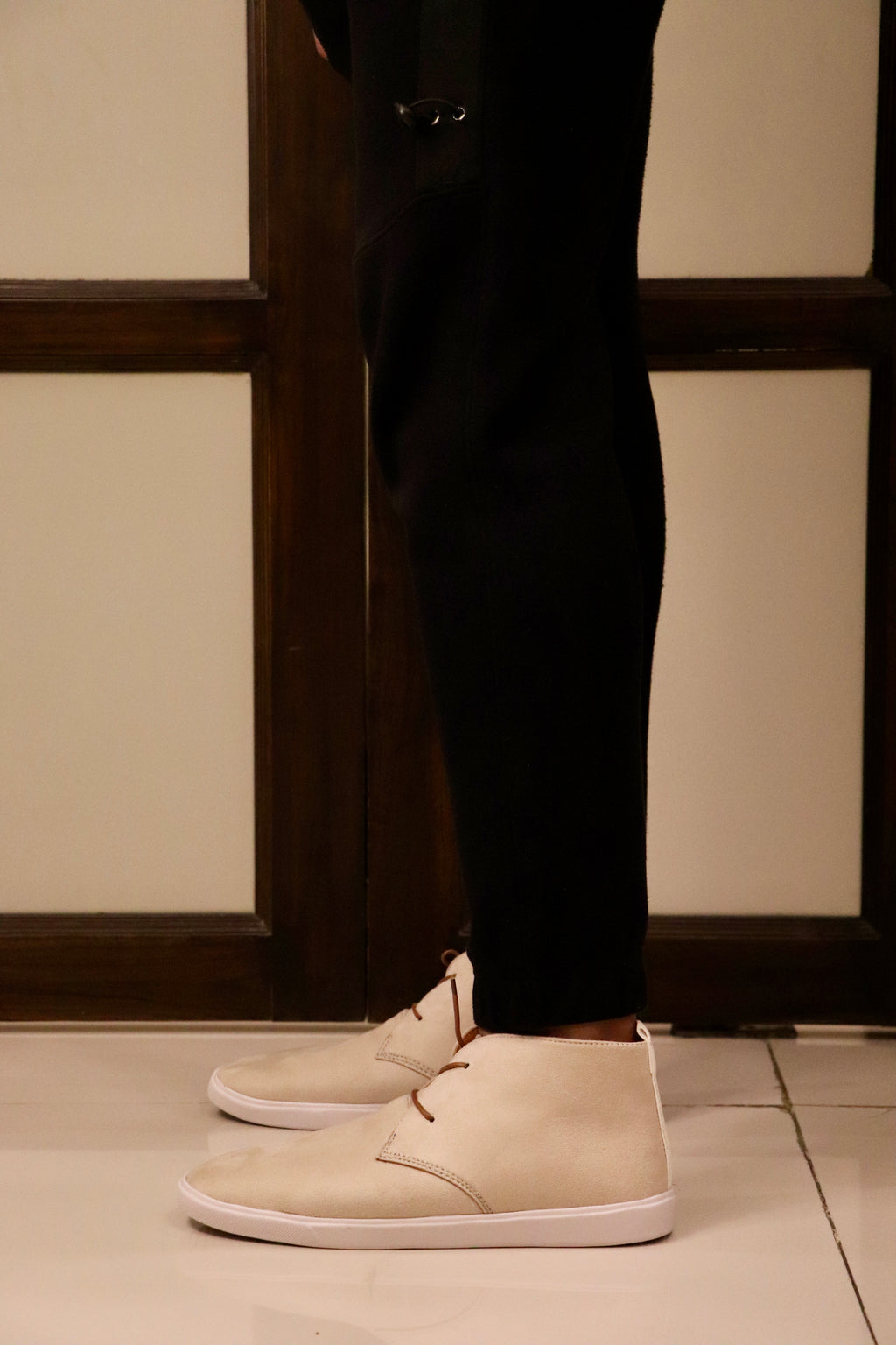 Esrakz-Premium Lace Ups Off White