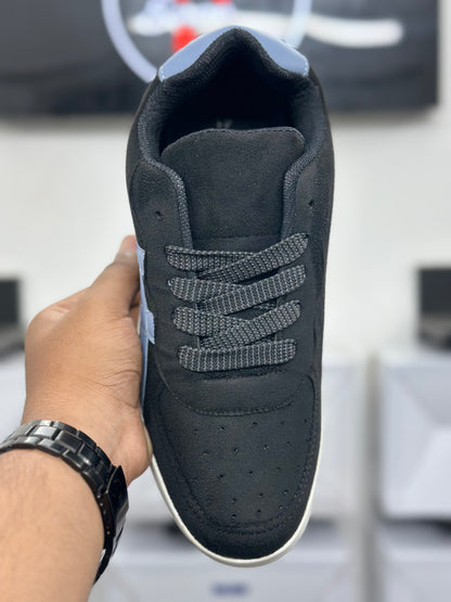 Black Suede Street Sneakers – Premium Comfort Edition
