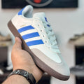 Samba Style Sneakers – Classic White Sky