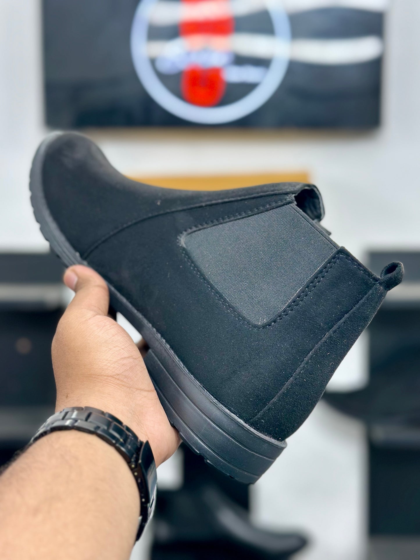 Esrakz Signature Chelsea Boot – Black Suede