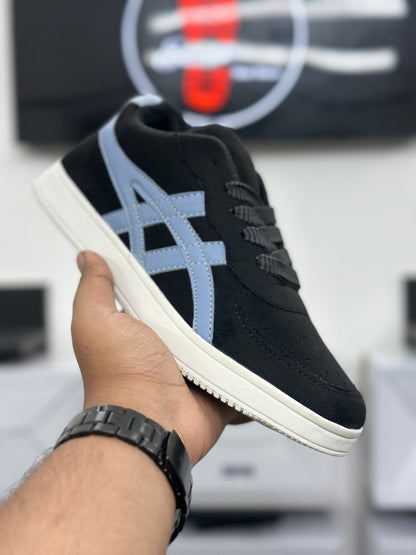 Black Suede Street Sneakers – Premium Comfort Edition