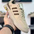 Fashion Low-Top Sneakers 3 Stripes – Beige