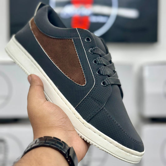 Men's Black & Brown Casual Sneaker