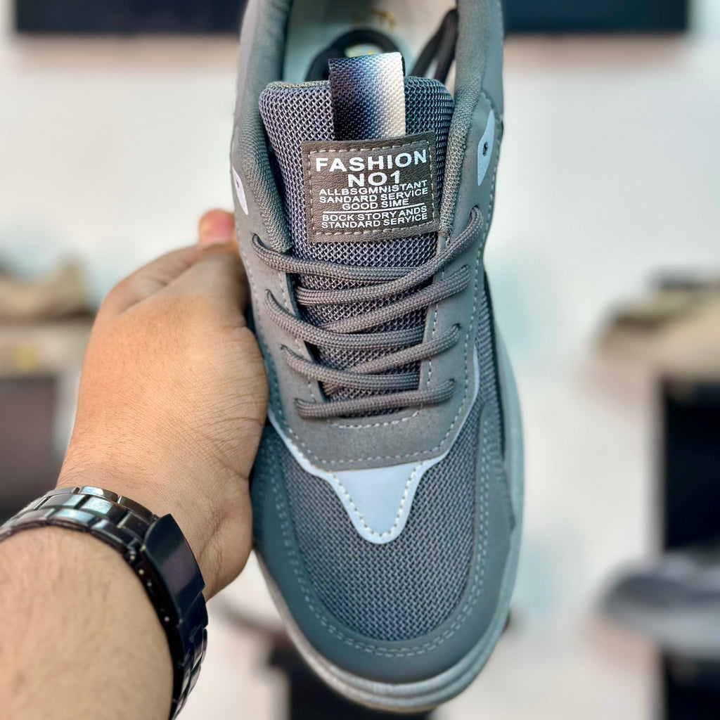 Fashion Low-Top Sneakers Arrow – Grey