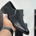 Esrakz Men’s Premium Black Oxford Slip-On