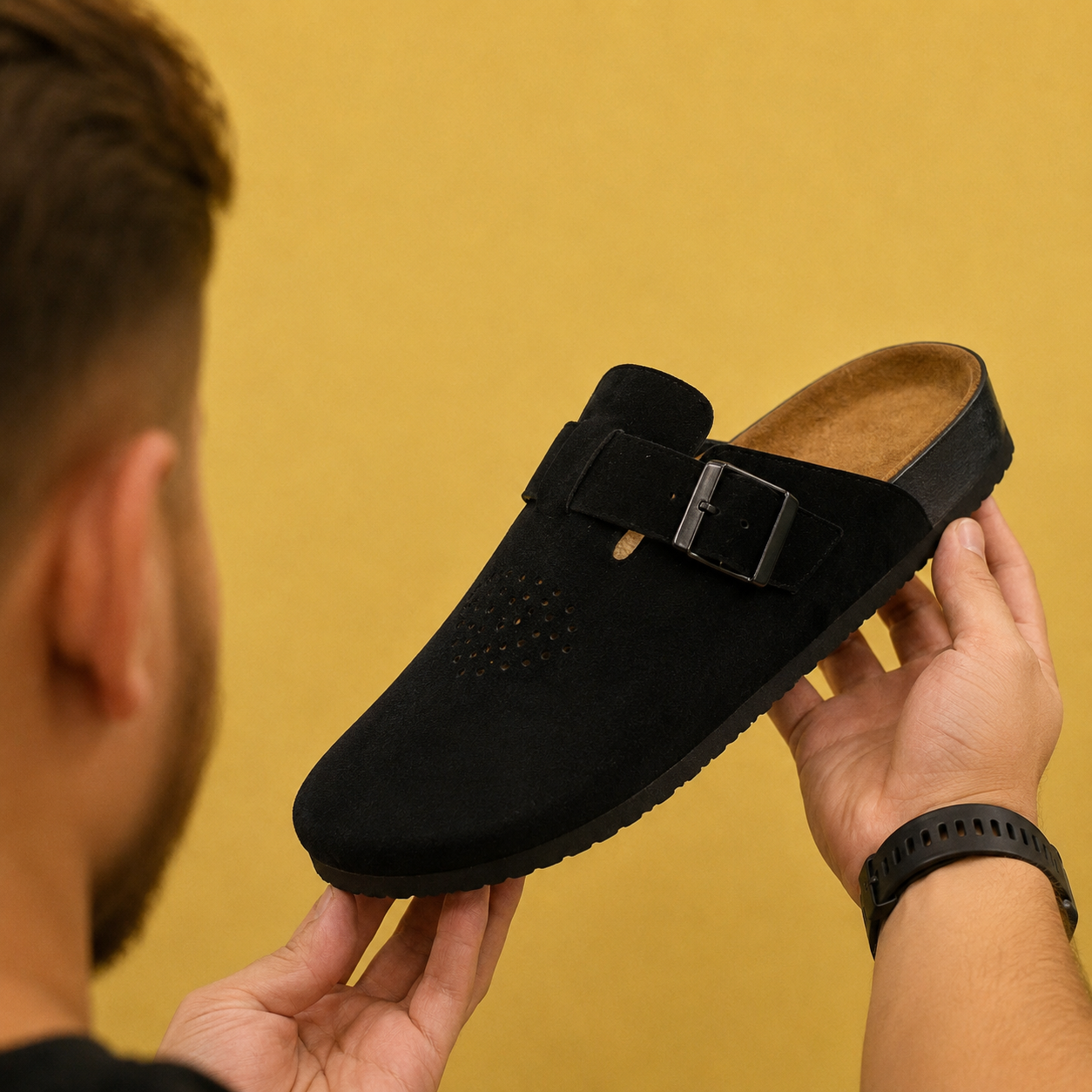 ESRAKZ Premium Suede Comfort Sandals – Volcano