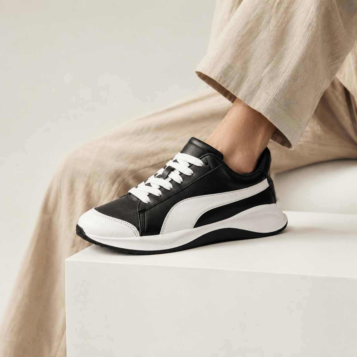 Esrakz Black Jambo Sneakers | Everyday Comfort & Street Style