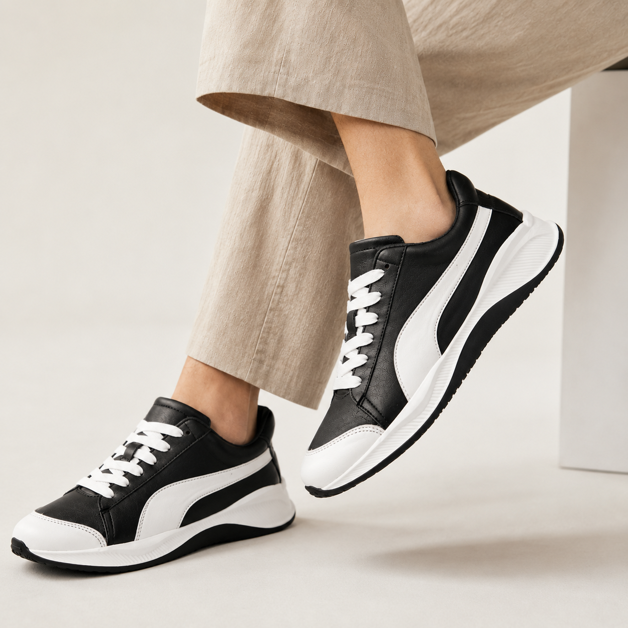 Esrakz Black Jambo Sneakers | Everyday Comfort & Street Style