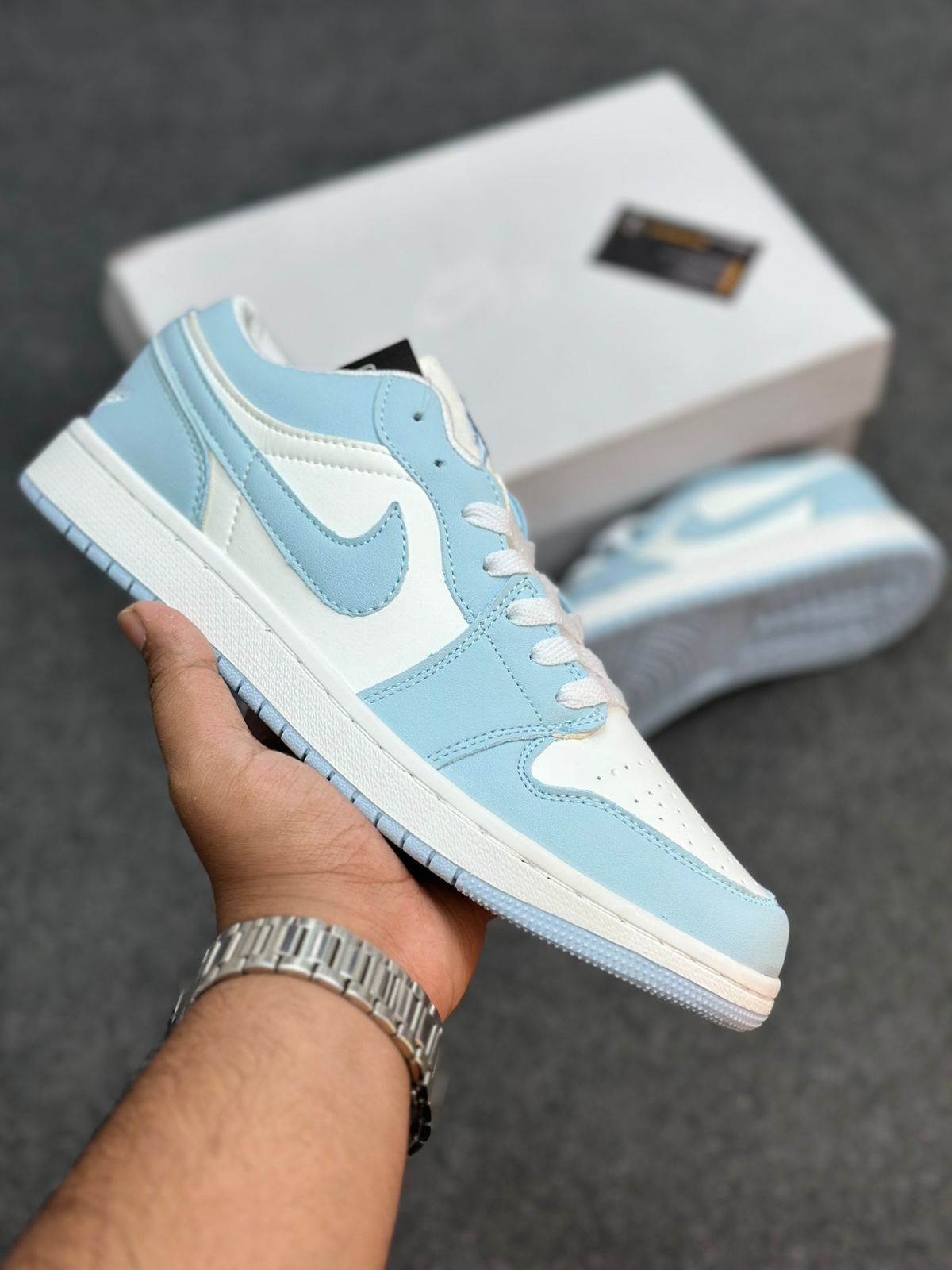 Nike Air Jordan 1 Low White Ice Blue