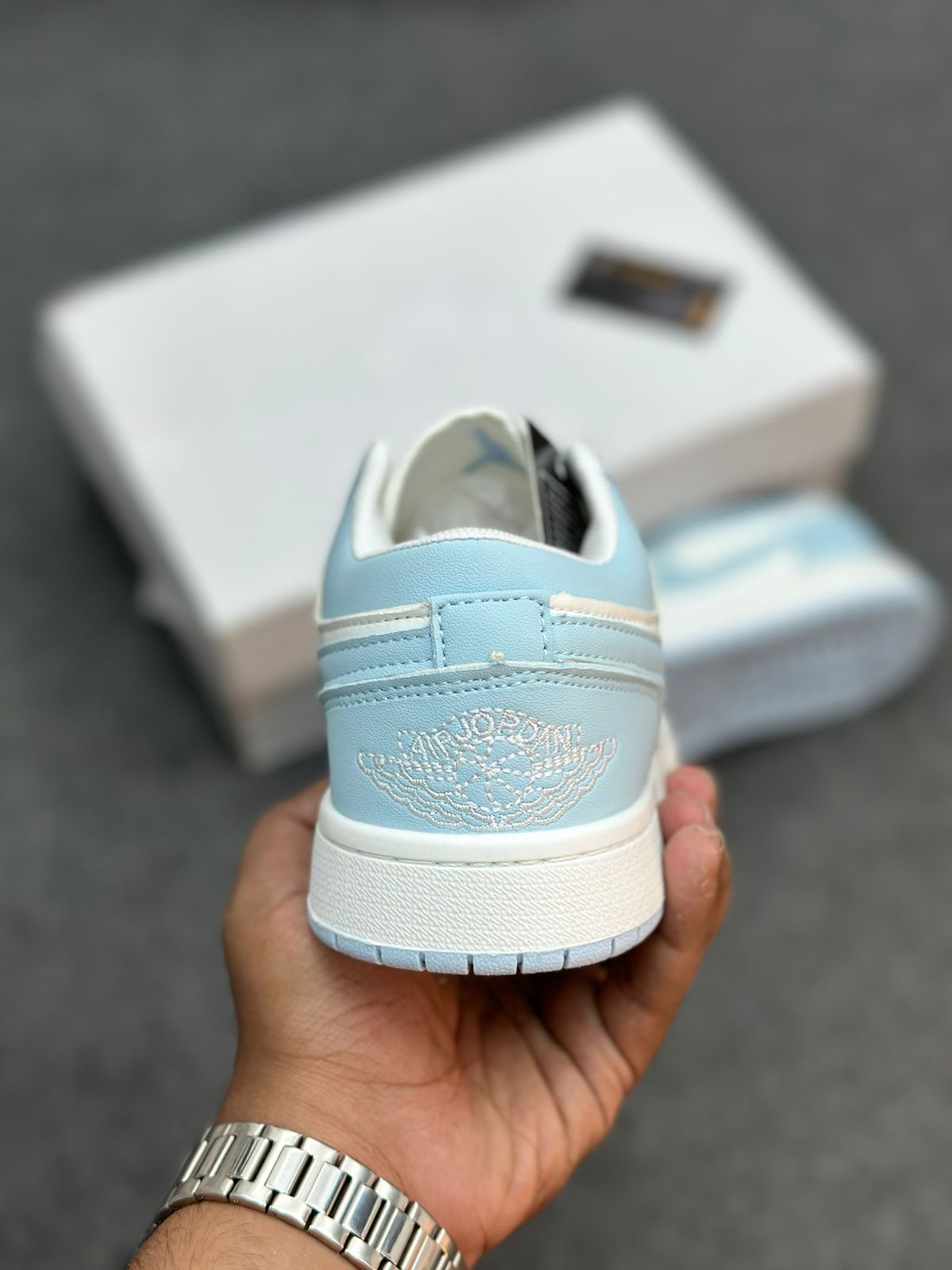 Nike Air Jordan 1 Low White Ice Blue