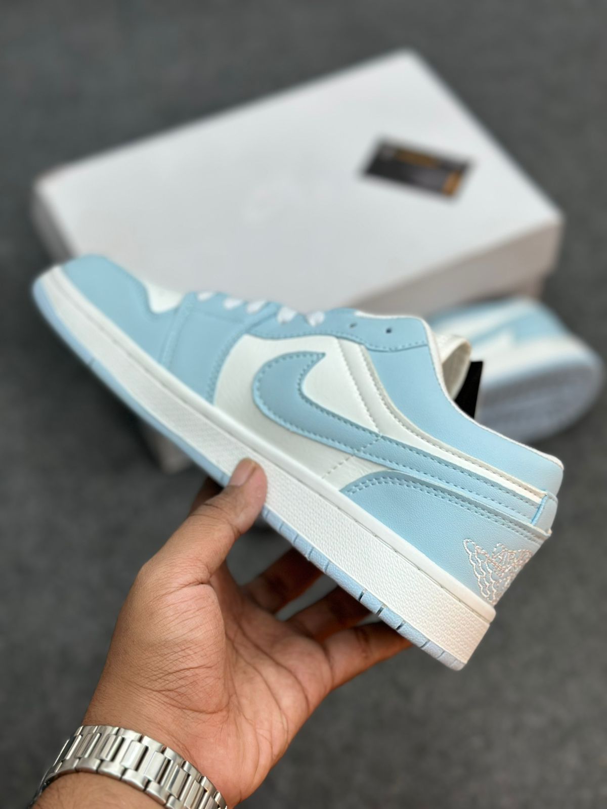 Nike Air Jordan 1 Low White Ice Blue