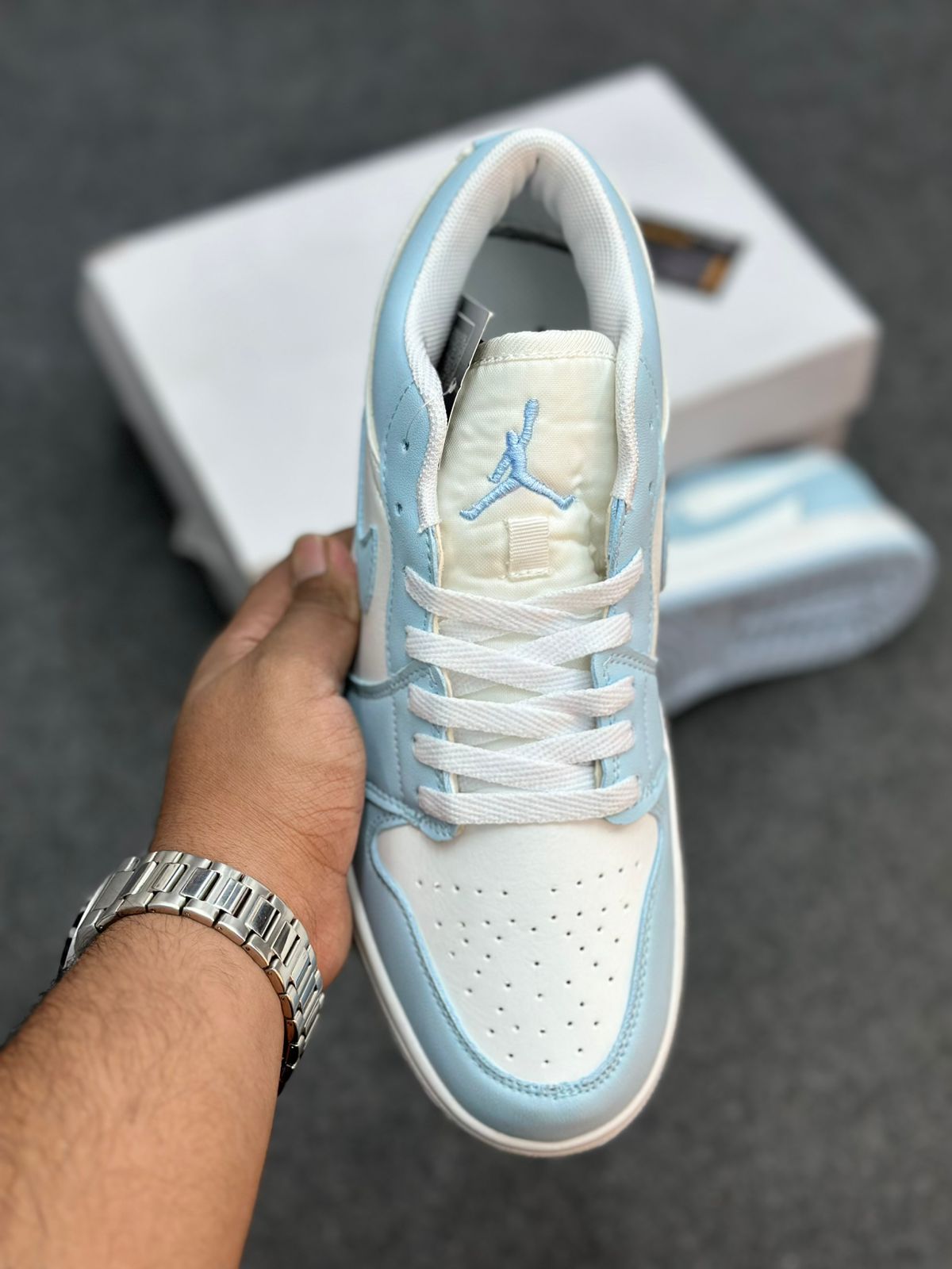 Nike Air Jordan 1 Low White Ice Blue